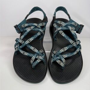 Chaco ZX/2 Black and Teal Sandals